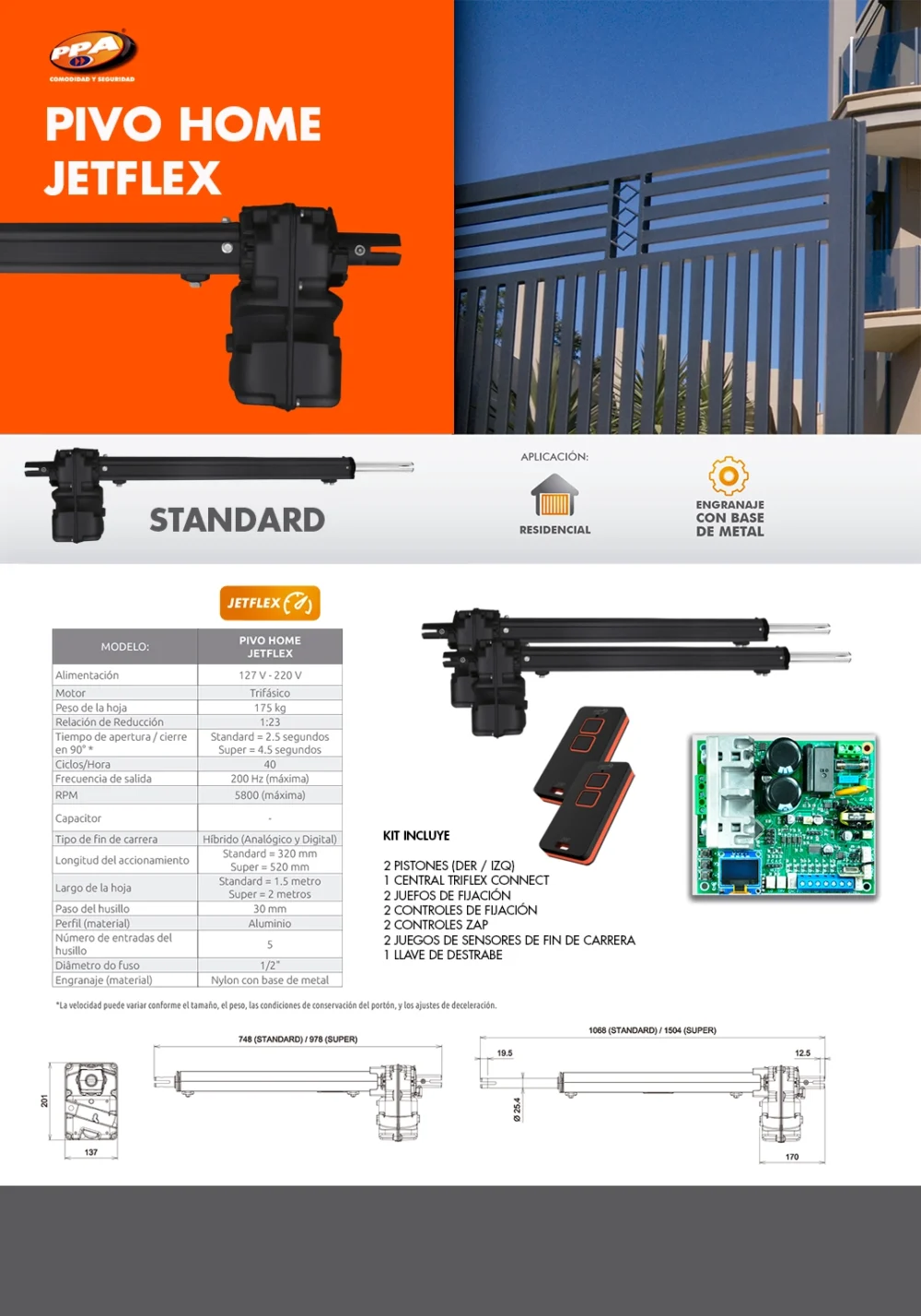 KIT PISTON HOME STANDARD JETFLEX - Imagen 2