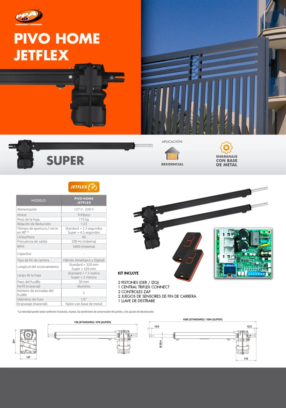 KIT PISTON HOME SUPER JETFLEX - Imagen 2